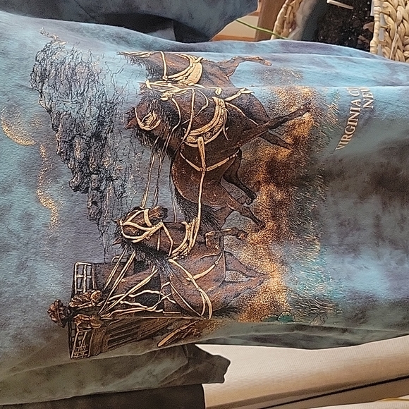 Maiden West Single Stitch Virginia City Graphic Tee Vintage - Picture 2 of 4